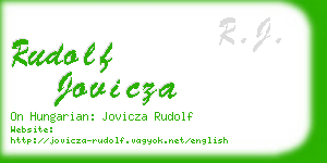 rudolf jovicza business card